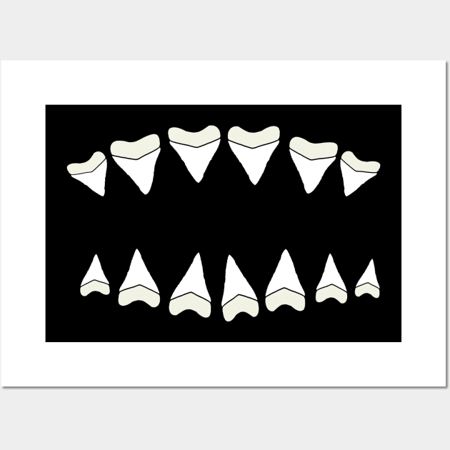 Shark Mouth Mask Design 2 Wall Art by BitemarkMedia